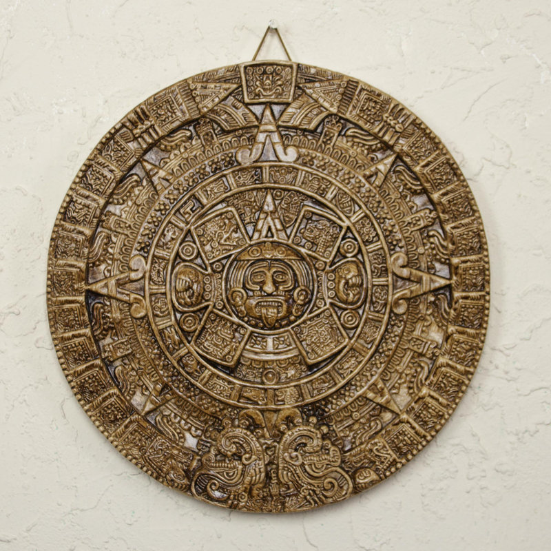World Menagerie HandCrafted Archaeological Ceramic Calendar Wall Décor